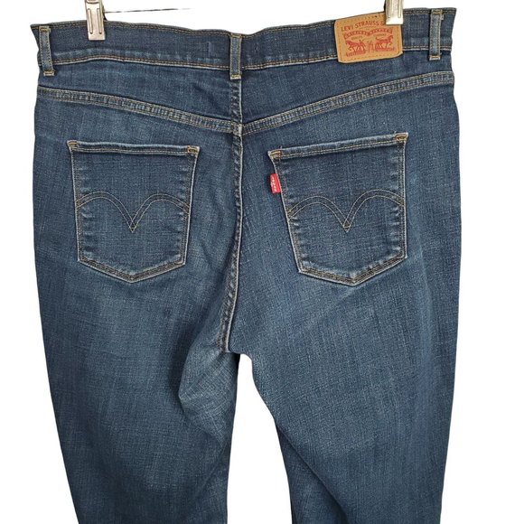 Levi's Womens Size 12 12M 31x32 Jeans Original Bootcut Dark Wash Stretch 34x31 - Picture 5 of 11